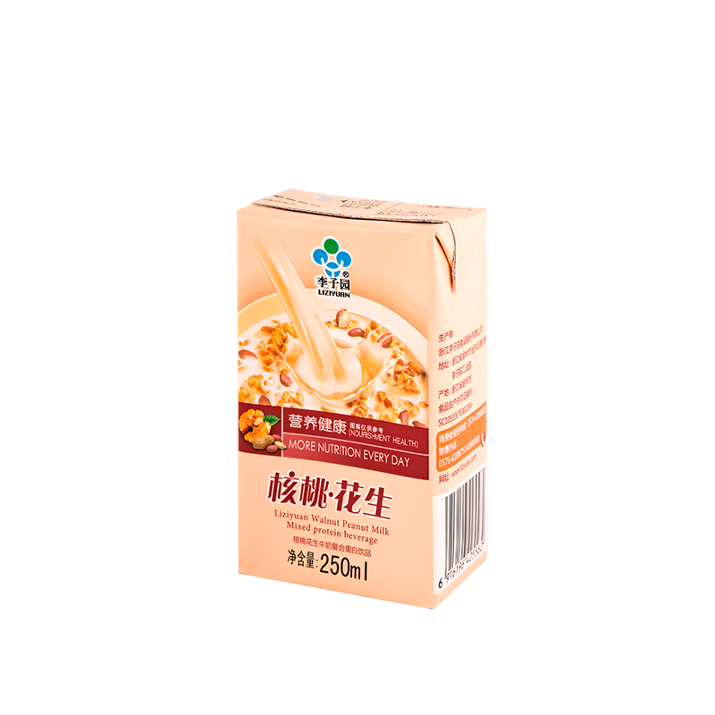 核桃花生牛奶复合蛋白饮品，单瓶净含量250ml